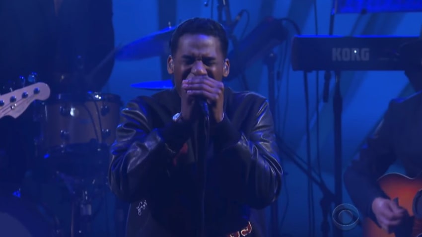 Leon Bridges Appears On 'The Late Show'