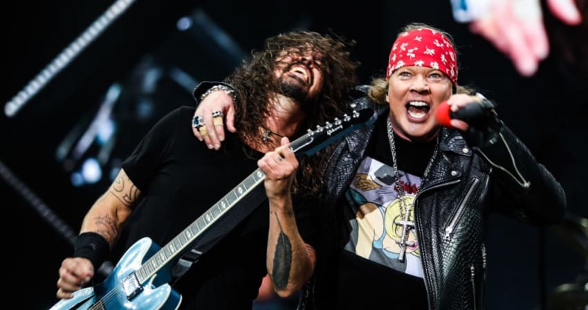 Axl Rose Dave Grohl 2018 Firenze Crop
