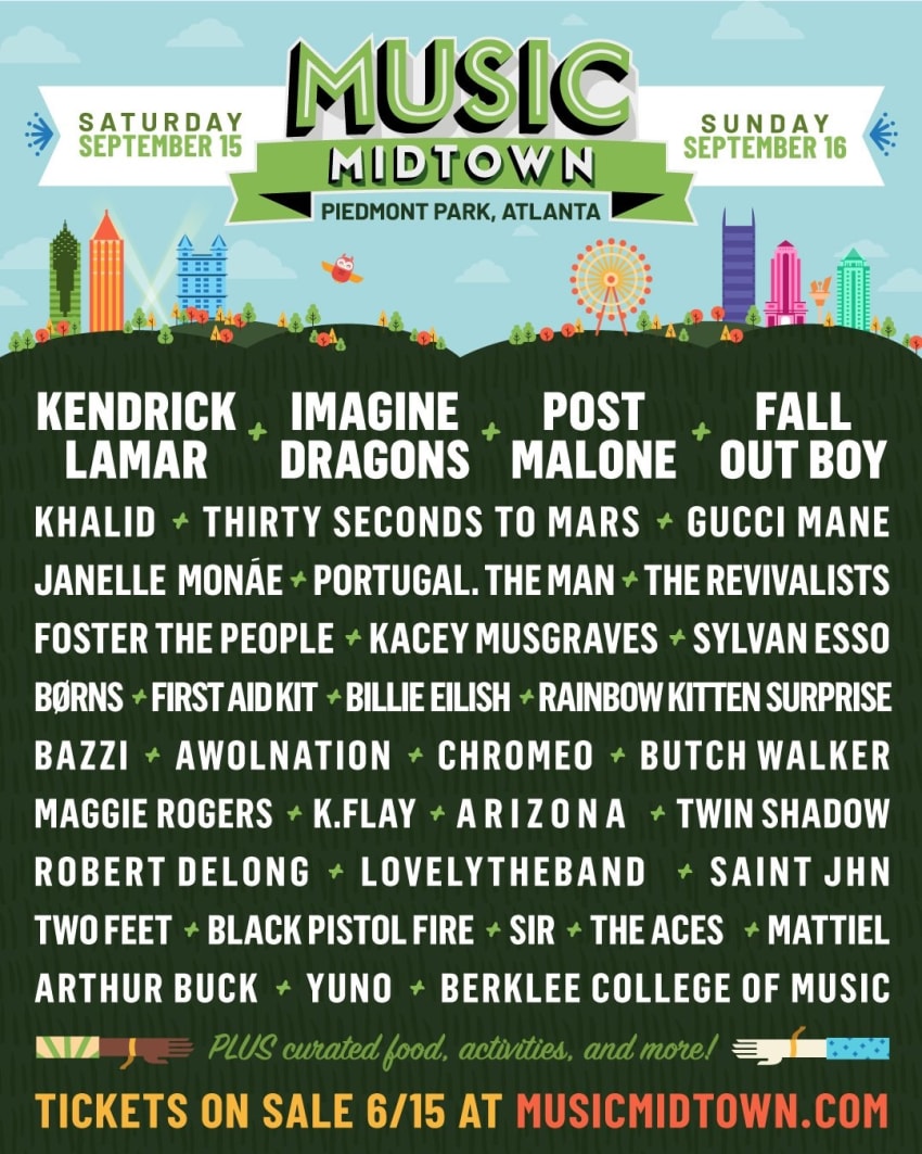 Music Midtown 2018 Poster 