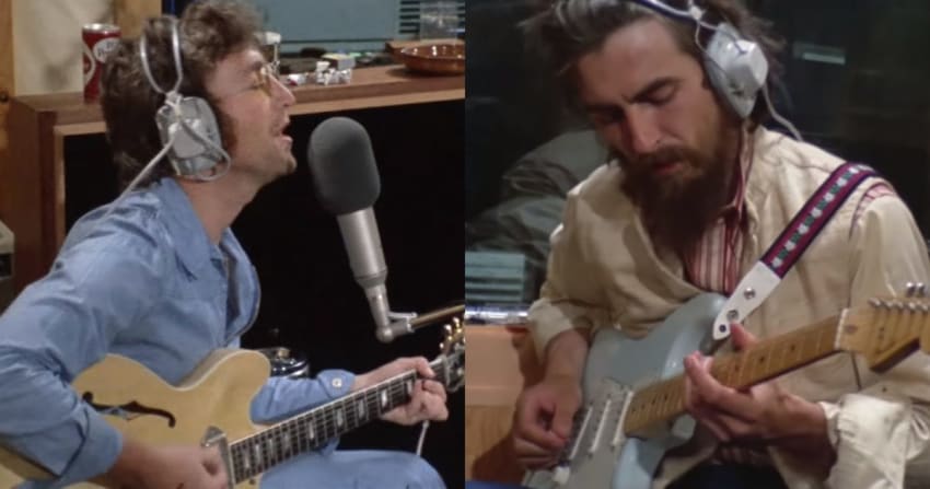 John Lennon George Harrison Beatles Video