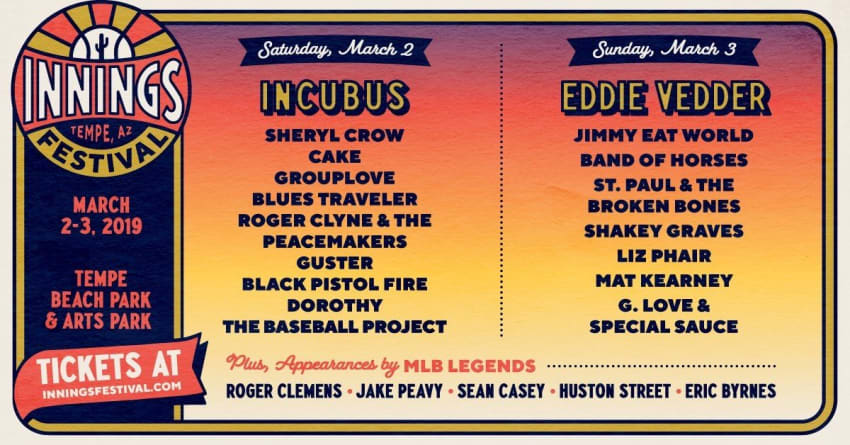 Innings Festival 2019 Lineup MLB