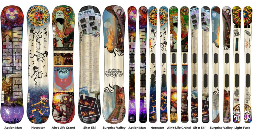Widespread Panic Meier Skis Snowboards