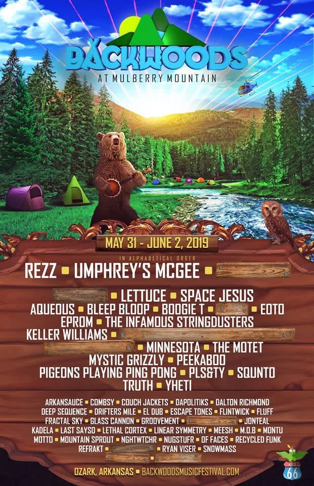 Backwoods Music Festival 2019 Lineup