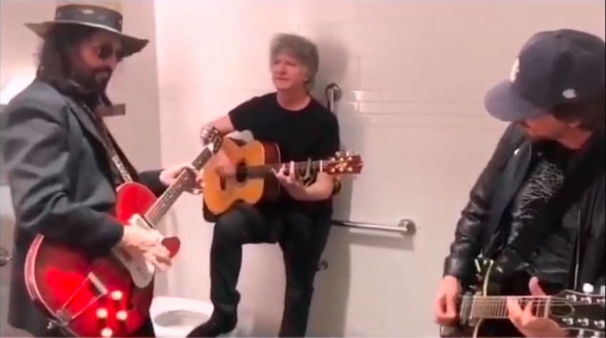 Eddie Vedder Mike Campbell Neil Finn Bathroom Jam