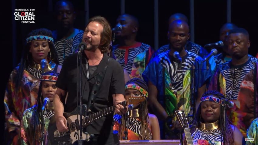 Eddie Vedder Pearl Jam Global Citizen South Africa