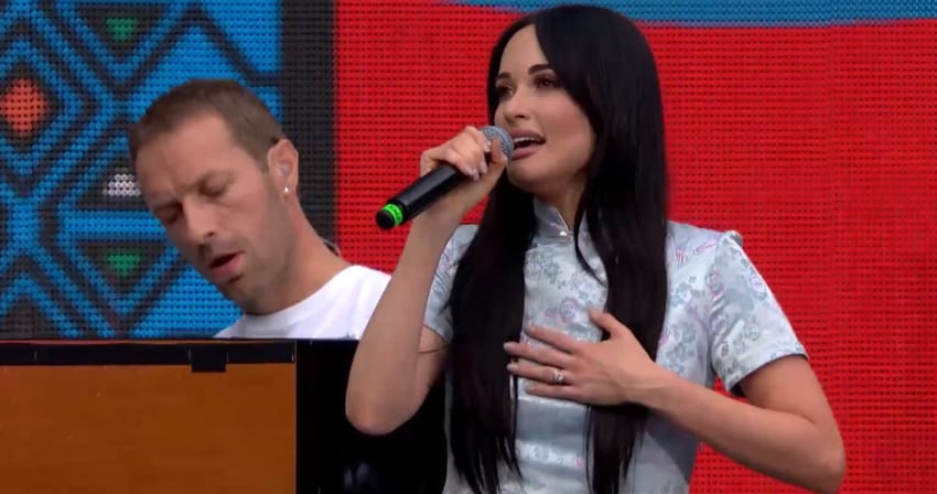Kacey Muscgraves Coldplay Chris Martin Global Citizen