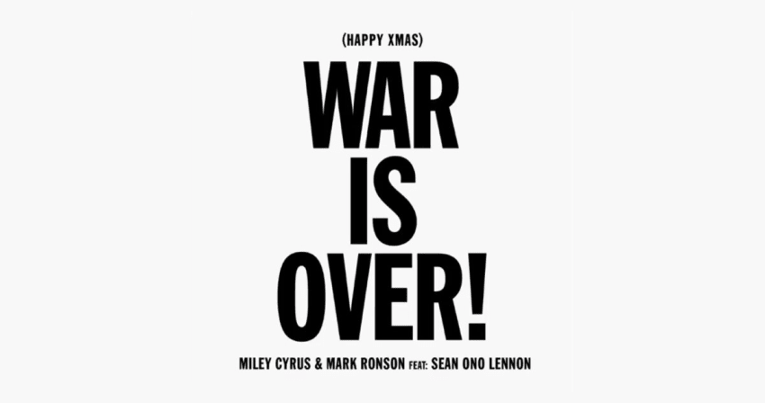 Miley Cyrus Sean Lennon Mark Ronson Happy Xmas