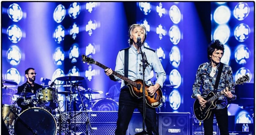 Ringo Starr Ronnie Wood Paul McCartney London