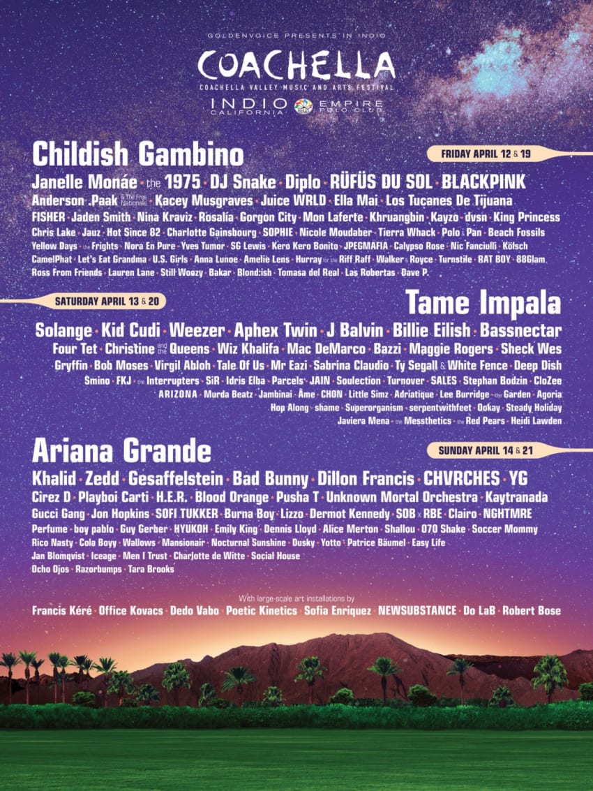 Coachella Announces 2019 Lineup