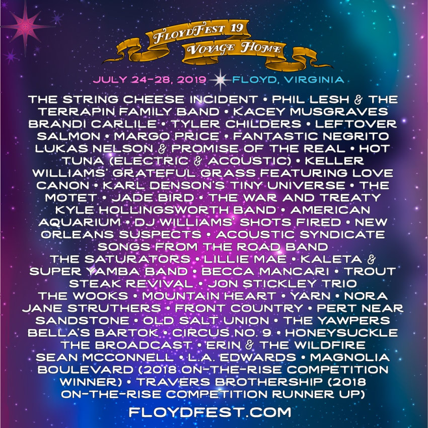 FloydFest 19 Kacey Musgraves Lineup Poster