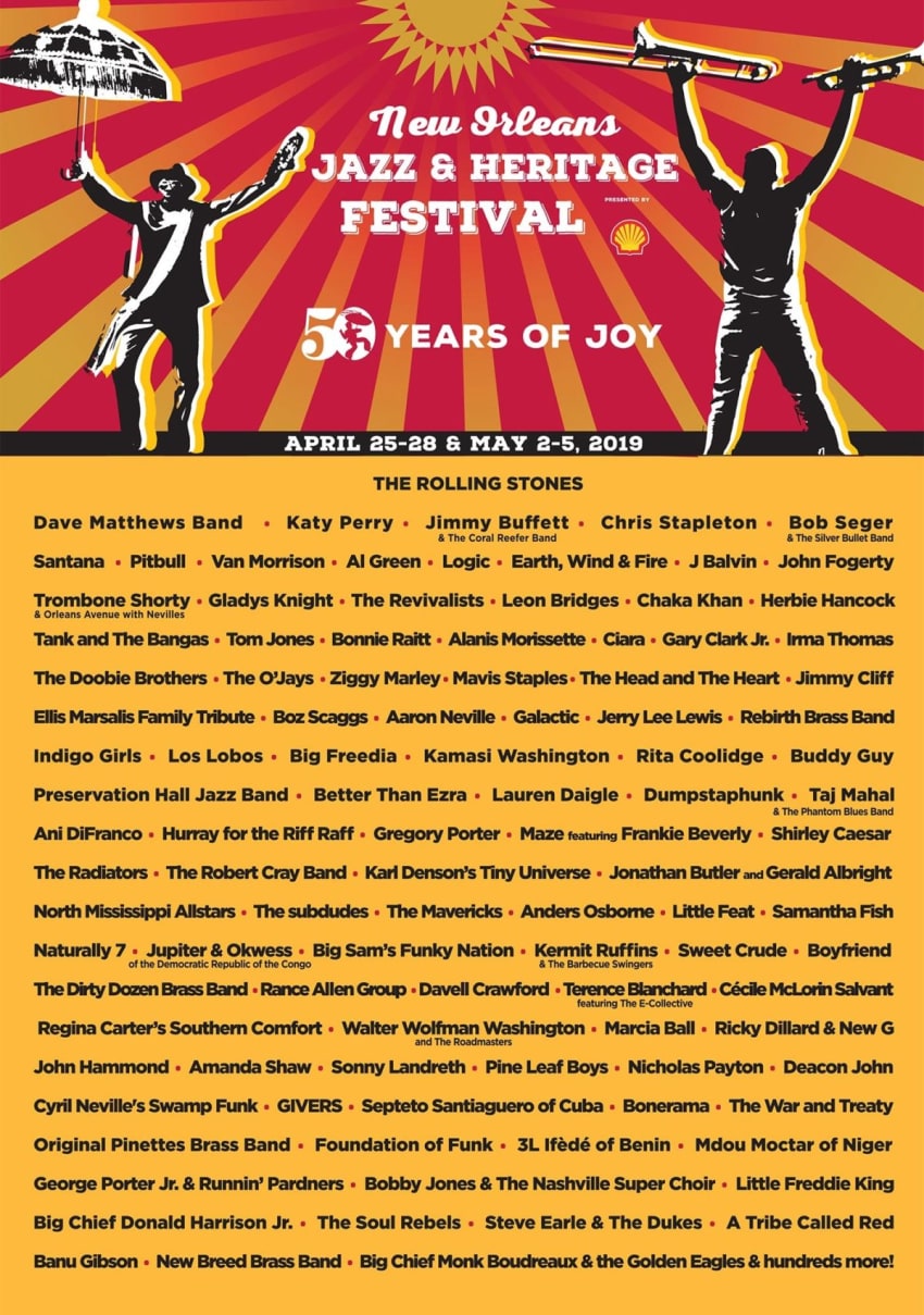 New Orleans Jazz Fest 2019 Poster