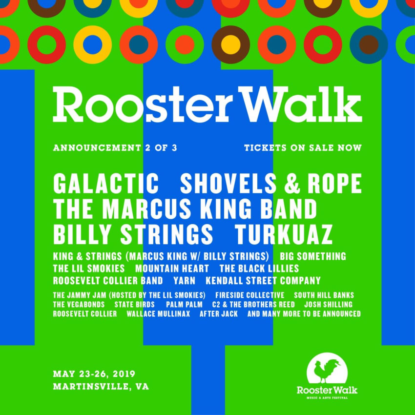 Rooster Walk 11 Galactic Poster