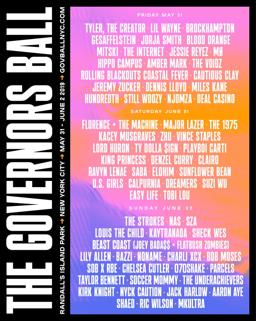 The Governors Ball 2019 Lineup