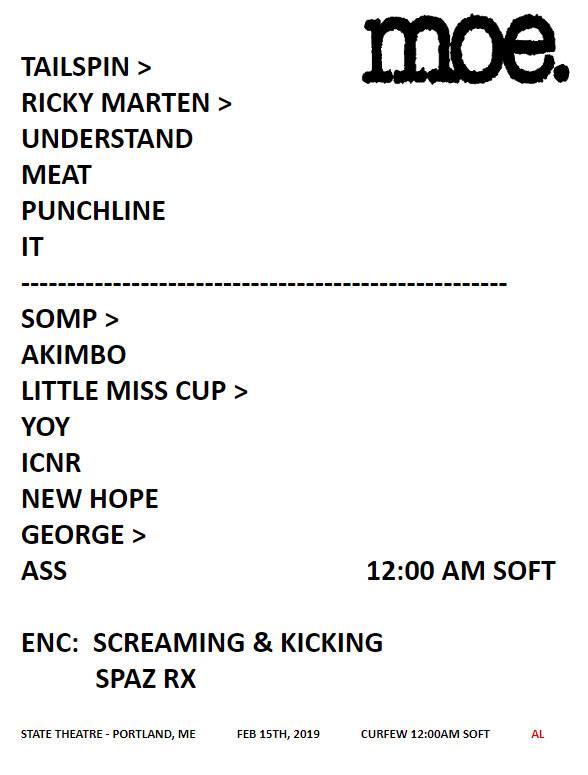 moe. Uses Setlist To Insult President In Portland Full Show Audio