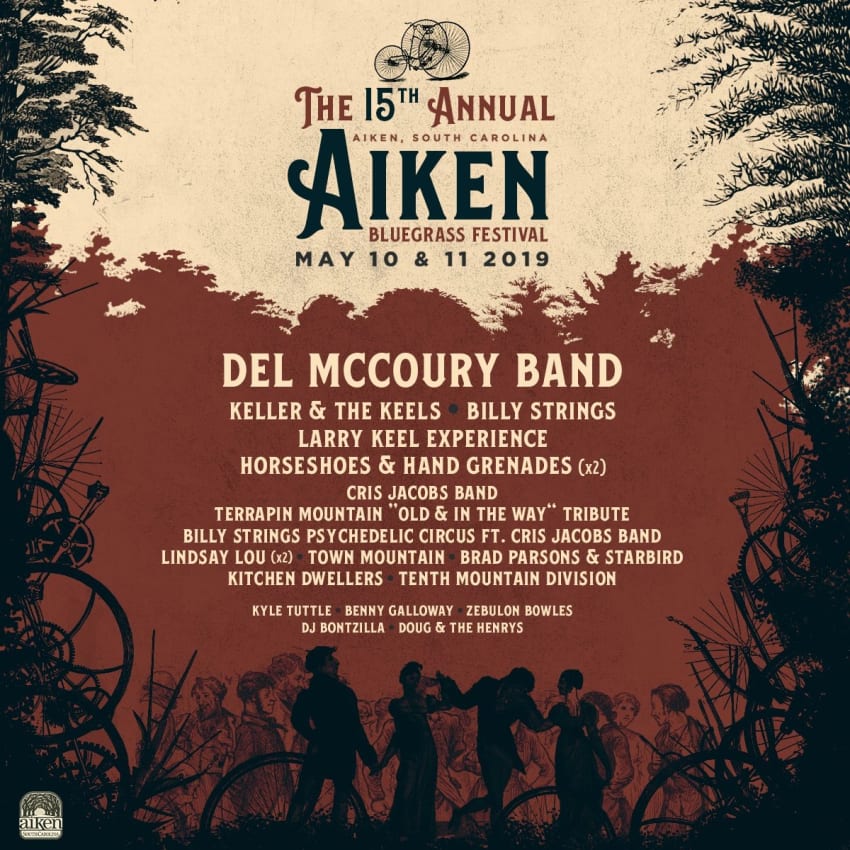 Aiken Bluegrass 2019 Lineup Poster