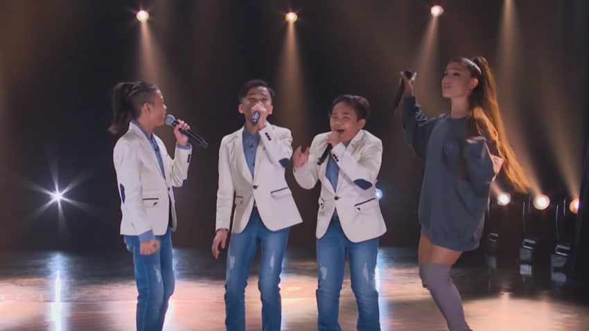 Ariana Grande Surprises TNT Boys On 'The Late Late Show With James Corden'