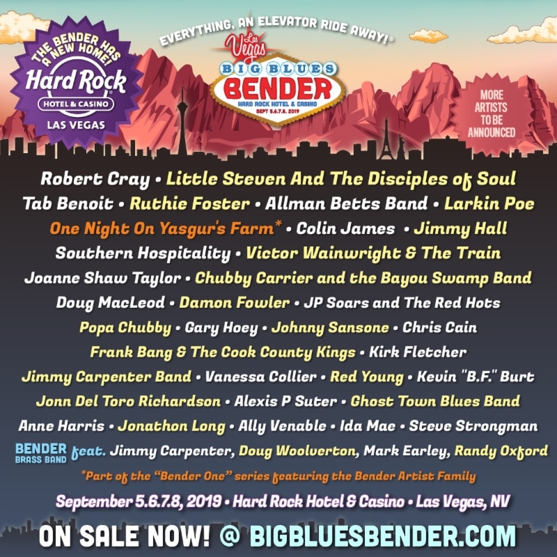 Big Blues Bender 2019 Lineup