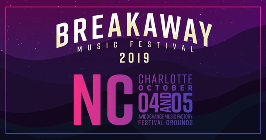 breakaway music festival charlotte lineup