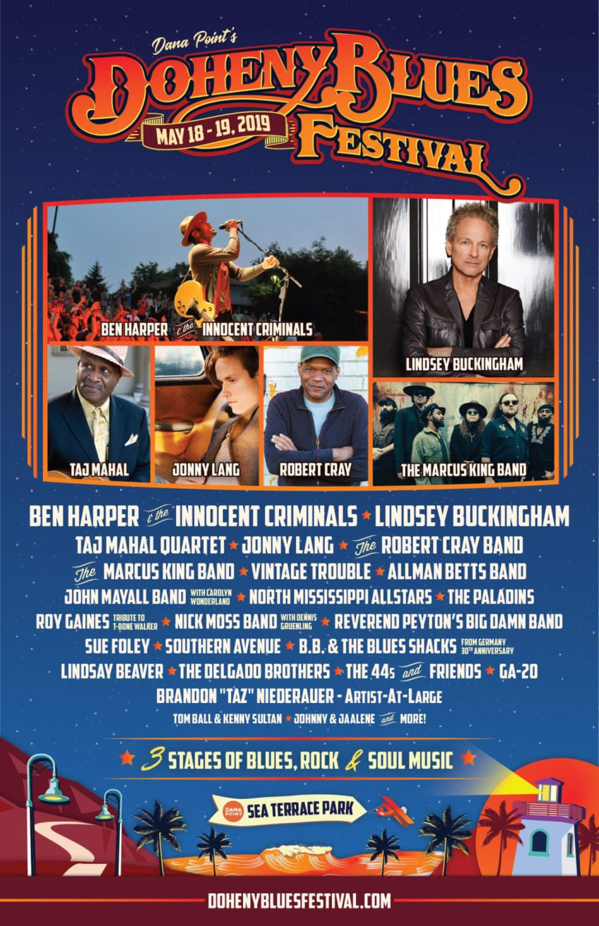 Doheny Blues Festival 2019 Poster