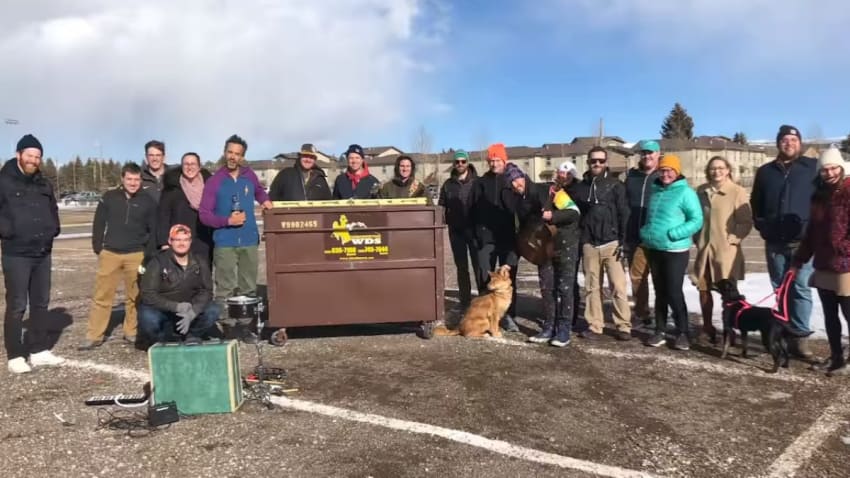 Guster Plays Surprise Dumpster Set In Wyoming