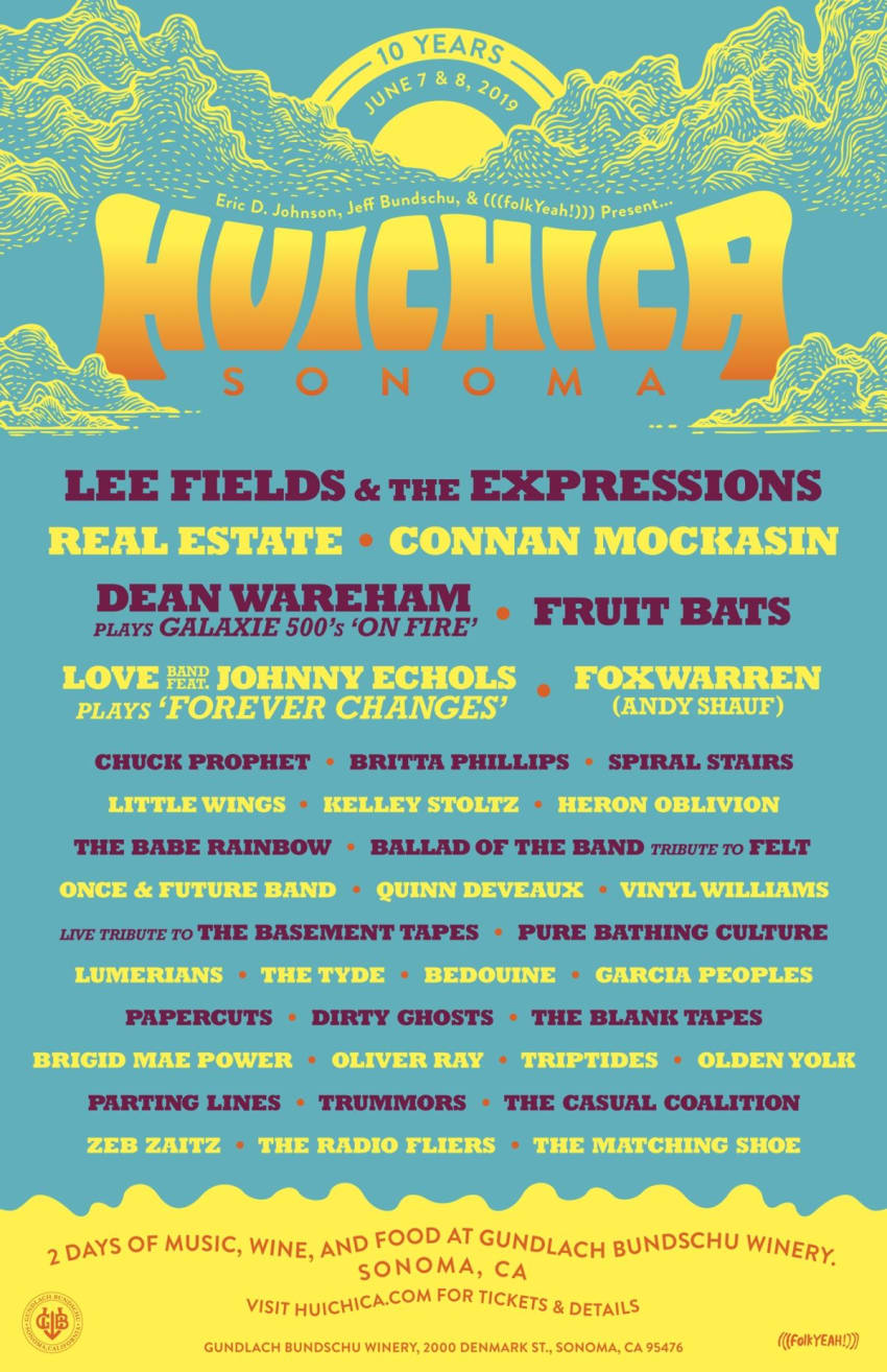 Huichica Sonoma 2019 Lineup