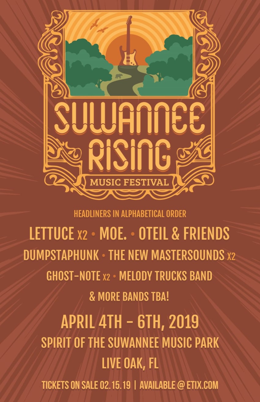 Suwannee Rising Music Festival Confirms Initial Inaugural Lineup