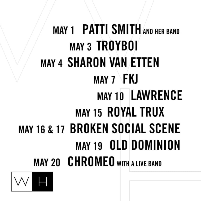 Webster Hall Spring 2019 Lineup