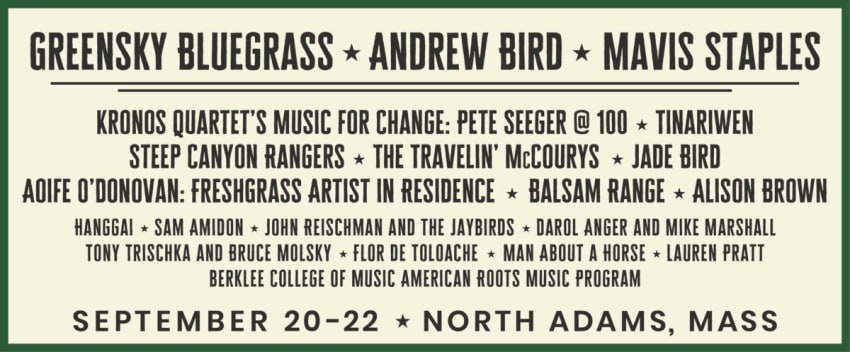 FreshGrass 2019 Lineup