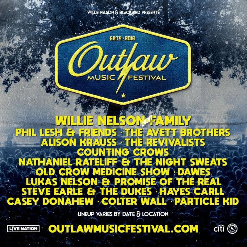 Willie Nelson Announces Outlaw Music Festival Summer Tour 2019