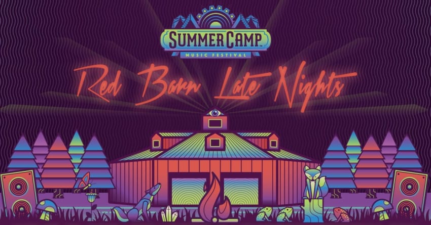 Summer Camp Red Barn Late Night