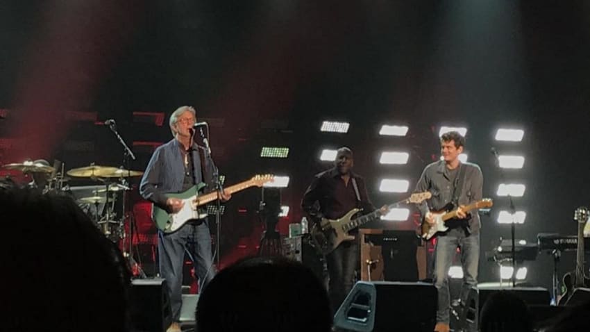 John Mayer Guests With Eric Clapton In Tokyo