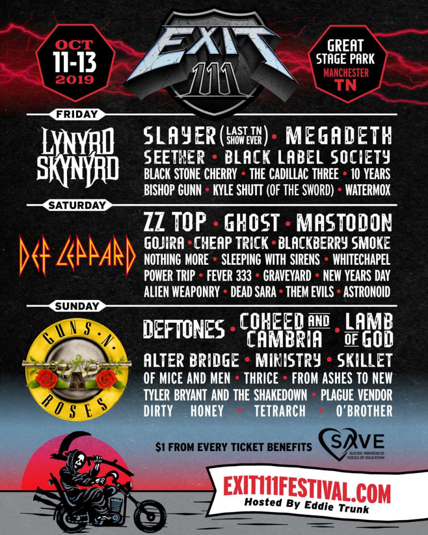Exit 111 Lineup