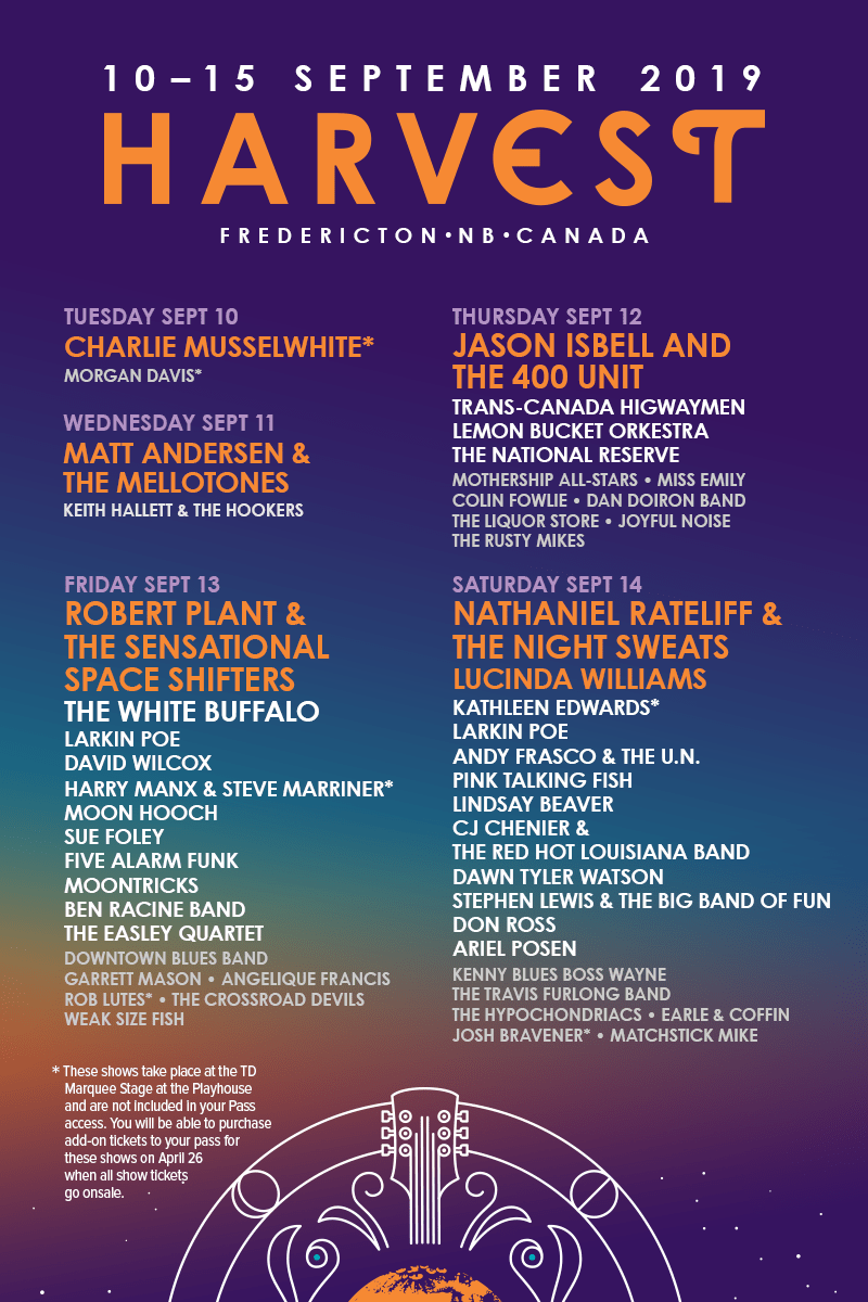 Harvest Jazz Blues Festival 2019 Lineup