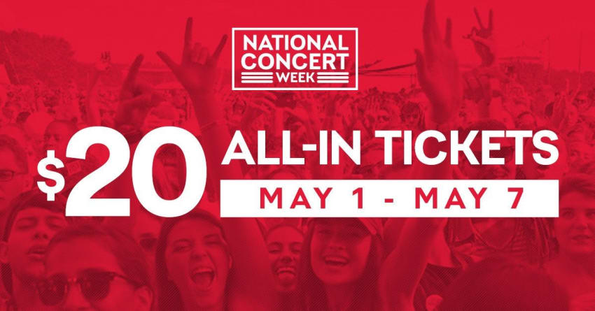 Live Nation Announces $20 Concert Ticket Sale