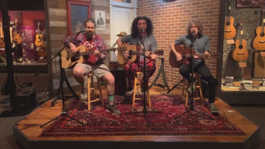 Pigeons Playing Ping Pong Play 1st Acoustic Set & Share 'Tiny Desk Concert' Contest Submission