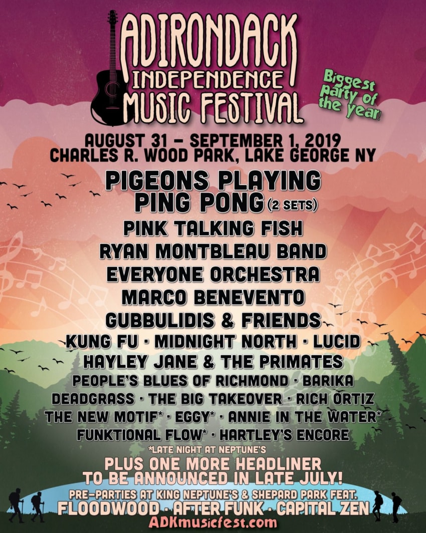 Adirondack Independence Music Festival Confirms 2019 Lineup