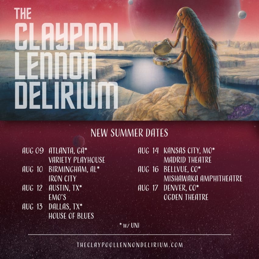 Claypool Lennon Delirium August 2019 Tour
