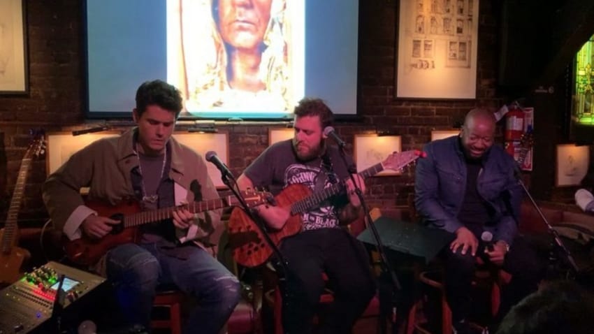 John Mayer & Nick Cassarino Jam In New York City