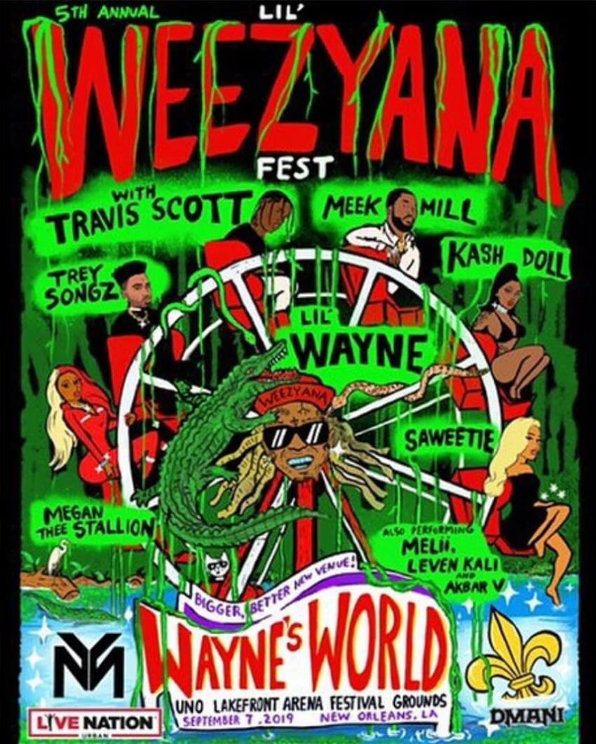 Lil Wayne Confirms Lineup For 2019 Lil' WeezyAna Festival