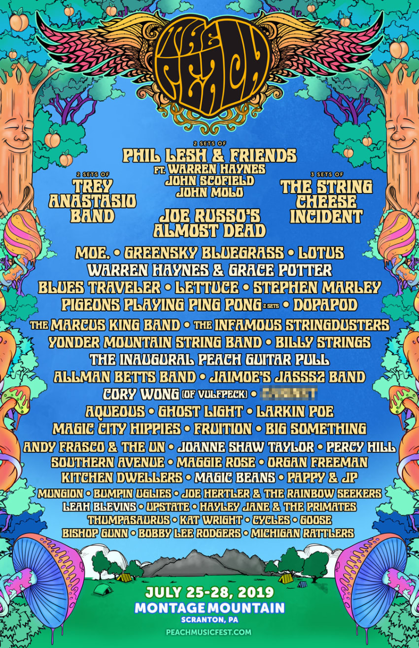 Peach Music Festival Updated 2019 Lineup