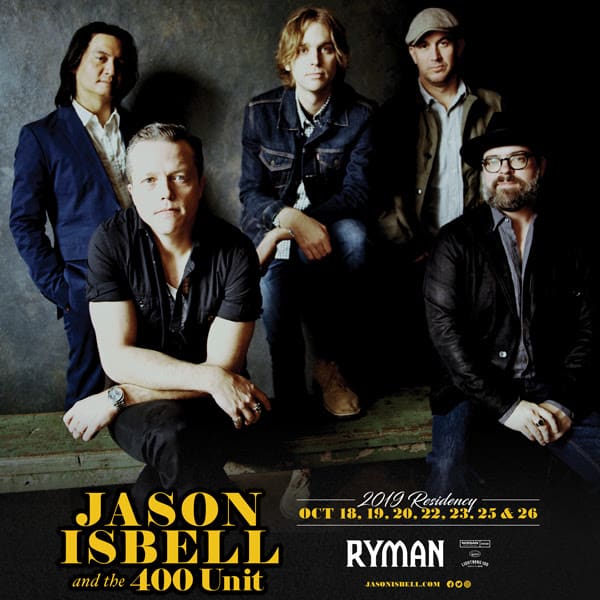 Jason Isbell Ryman Auditorium 2019