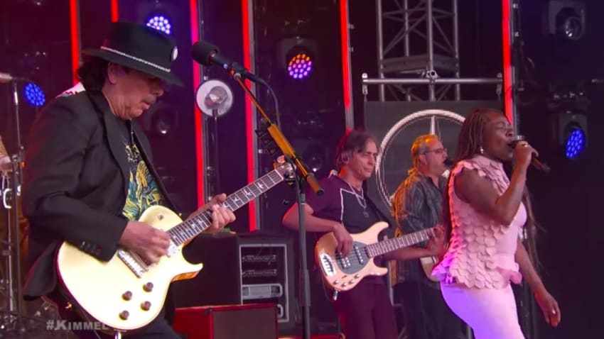 Santana Performs On 'Kimmel Live'