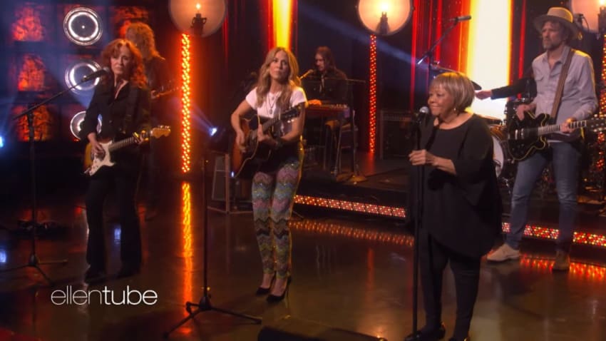 Sheryl Crow, Mavis Staples & Bonnie Raitt Perform On ‘Ellen’