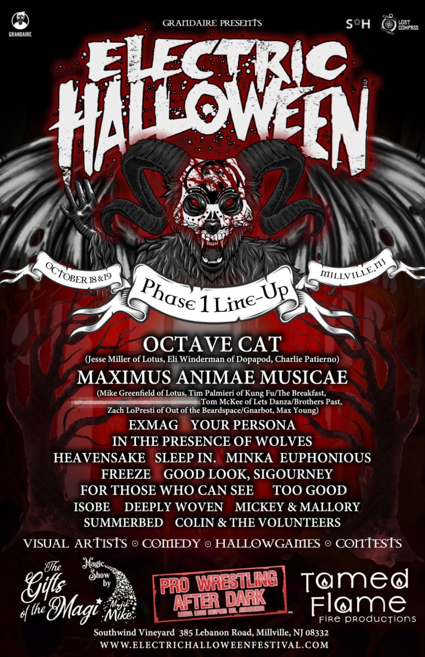electric halloween 2019 initial lineup