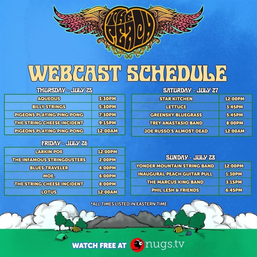 Peach Live Stream Schedule 2019