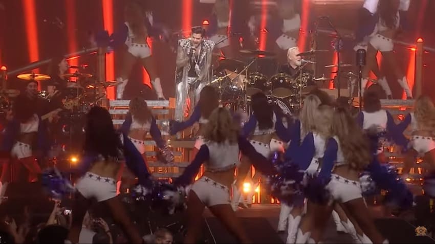 Queen Adam Lambert Dallas Cowboys Cheerleaders