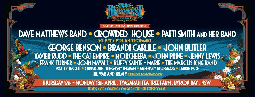 Byron Bay Bluesfest Initial 2020 Lineup
