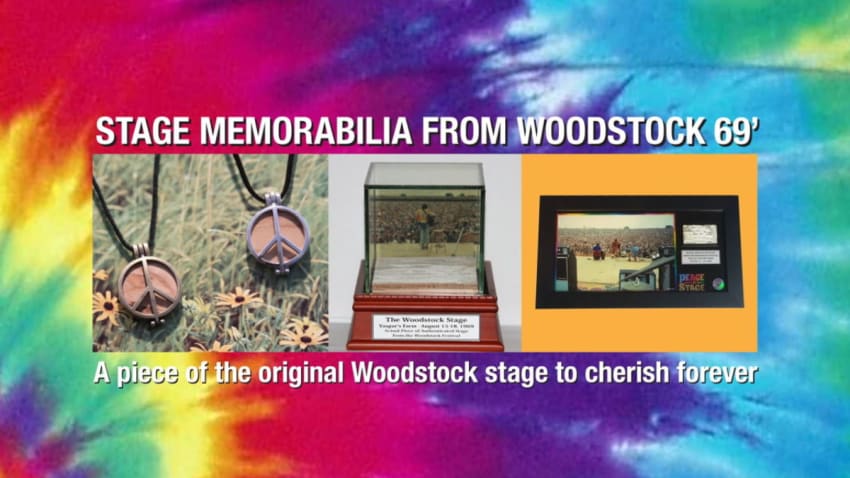 Peace Of Stage Collectibles: Own Part Of The Original Woodstock Stage