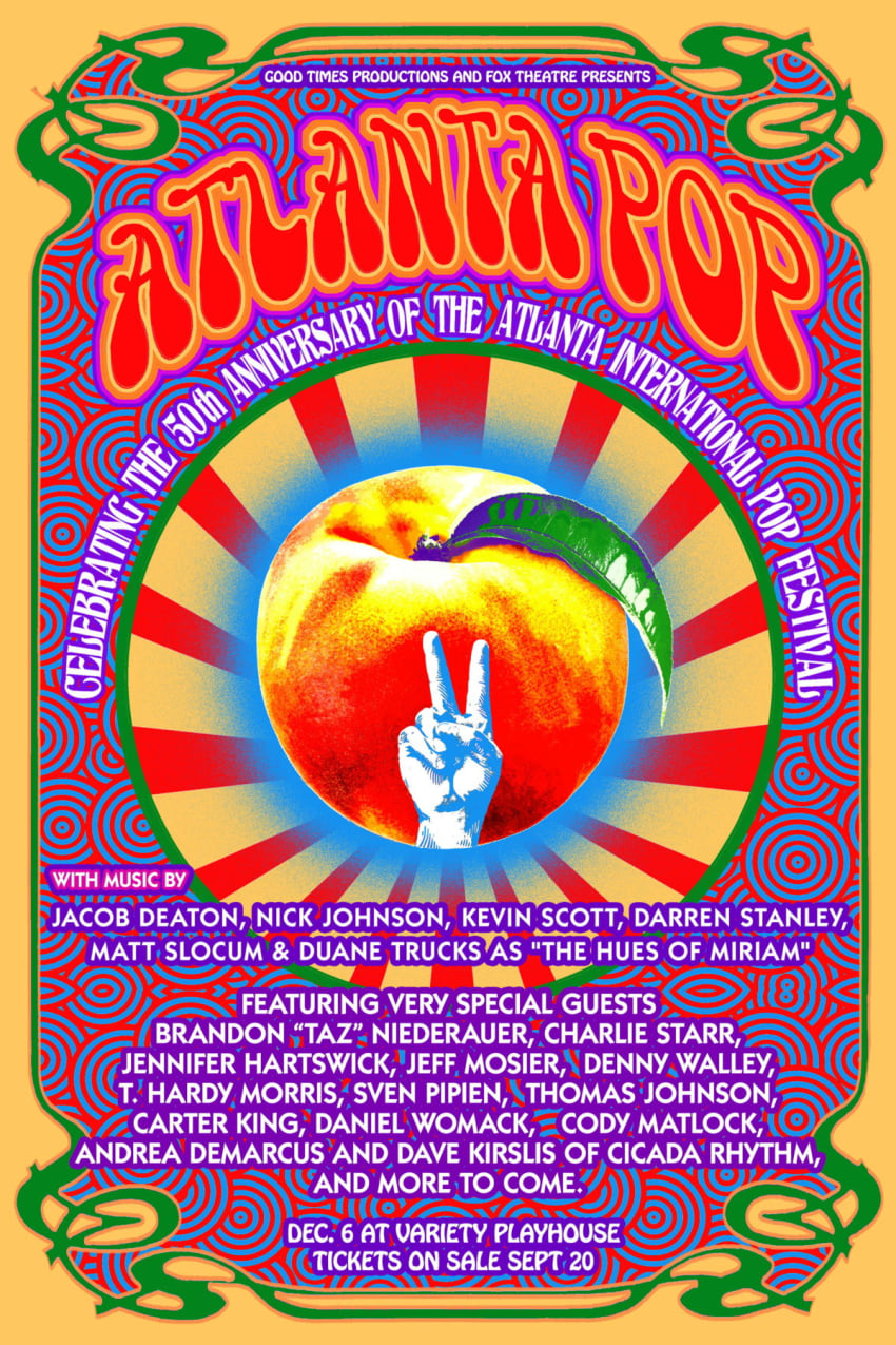 Atlanta Pop 50th Anniversary Celebration Admat