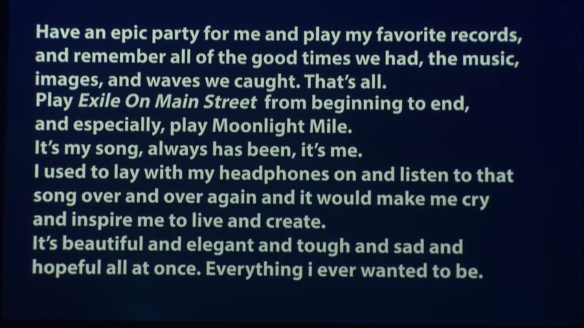 Neal Tribute Note